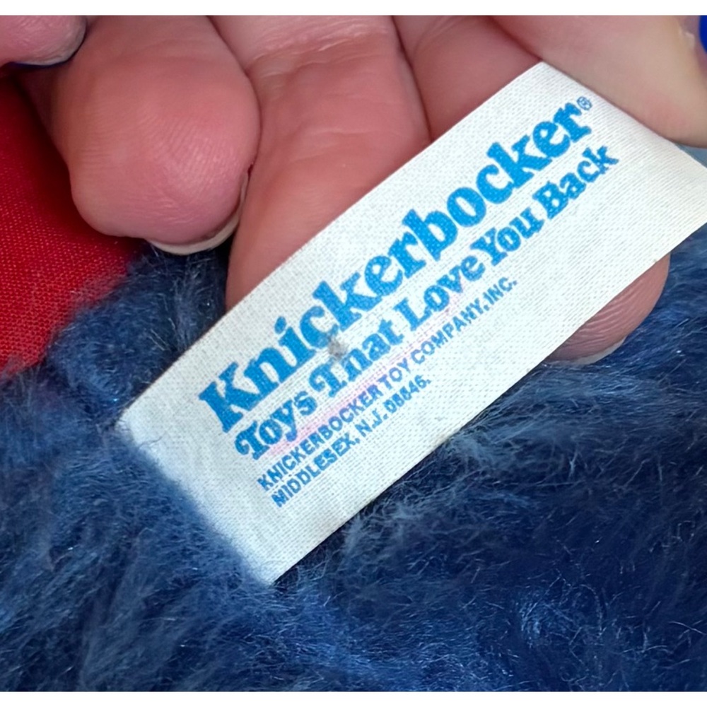 Vintage Knickerbocker Marshall Grover Plush Stuffed Animal Toy w Hang Tag - Picture 7 of 9